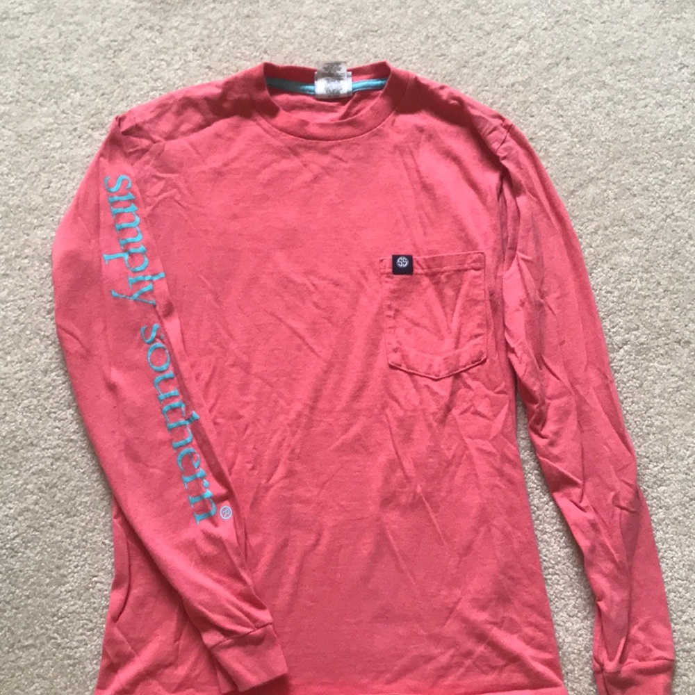 Simply Southern Coral Long Sleeve